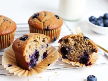 Vegan Blueberry Muffins by Daily Healthy Eating